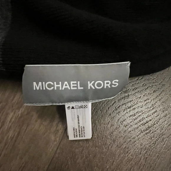 NWT Michael Kors Reversible Hat Beanie Black One Size Fits Most - Picture 6 of 10